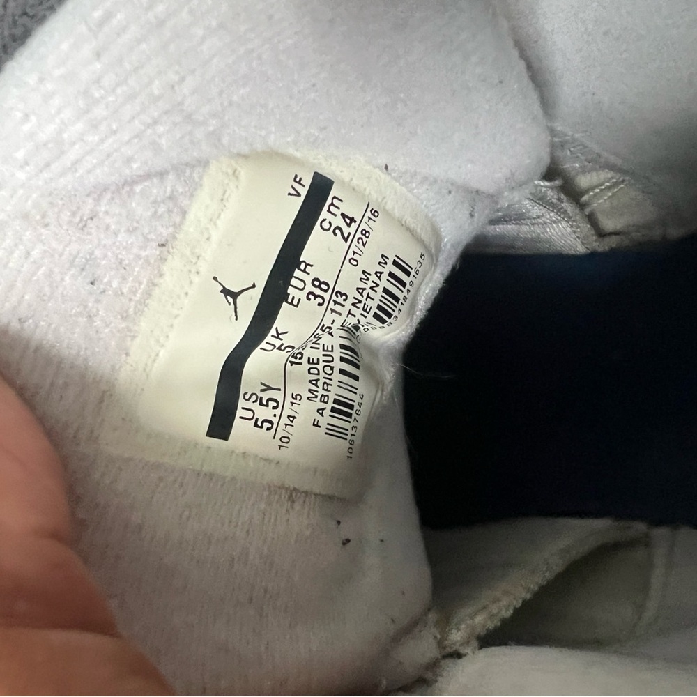 White and Blue Athletic Shoes - Picture 2 of 4